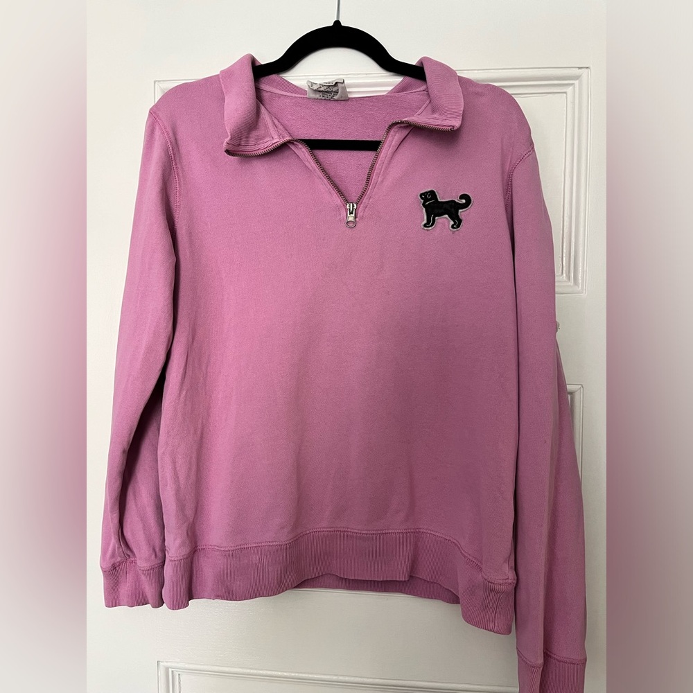 The Black Dog Purple Quarter Zip - Small